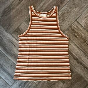 Treasure & Bond | Women’s Stripped Ribbed Tank Top